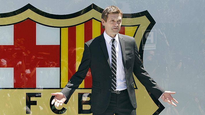 Telediario 1 - Vilanova firma su nuevo contrato con el Barça