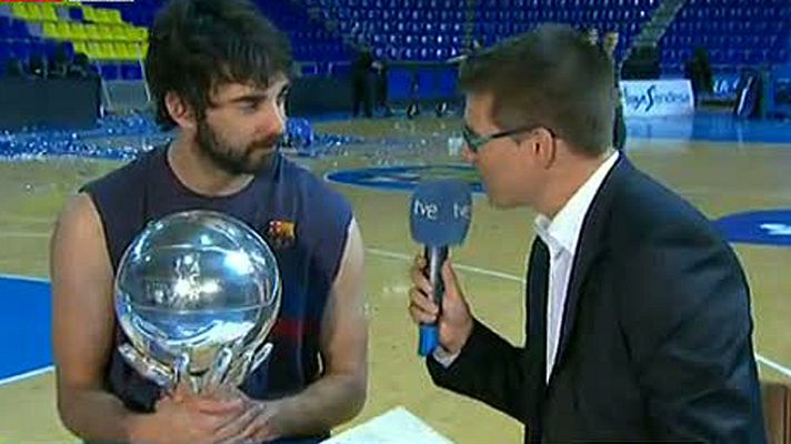 Telediario 1 - Juan Carlos Navarro celebra con TVE su récord