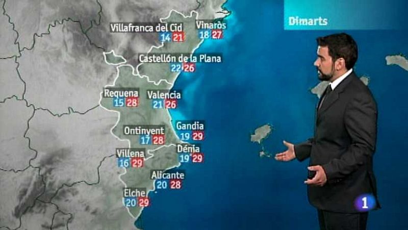 El tiempo en la Comunidad Valenciana - 18/06/12 - Ver ahora