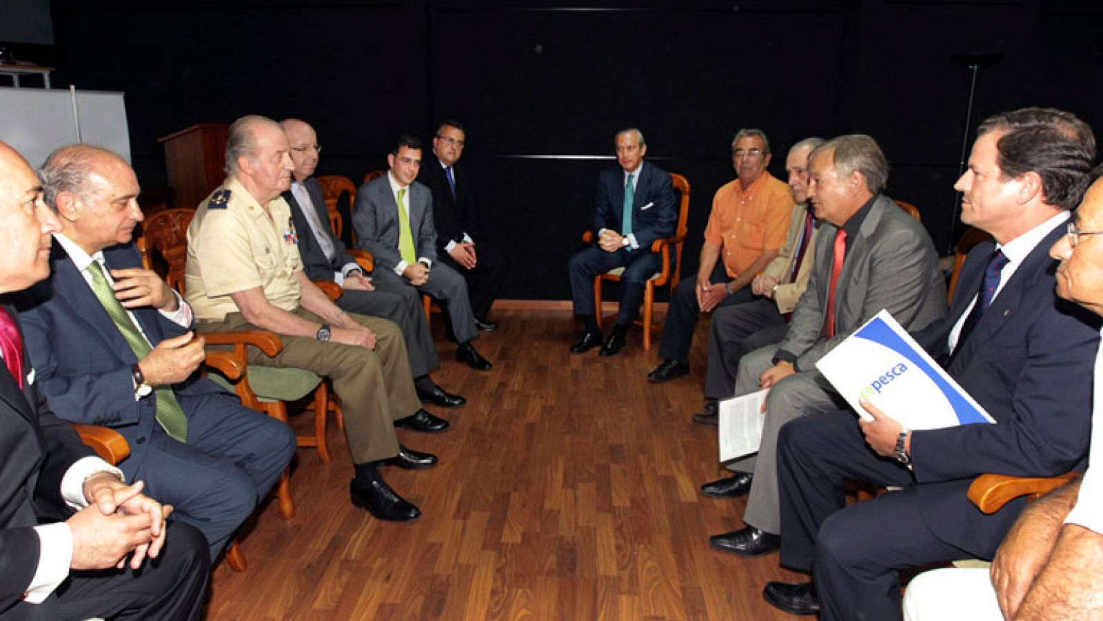 El Rey ha viajado hoy hasta Algeciras para comprobar el trabajo de la Guardia
