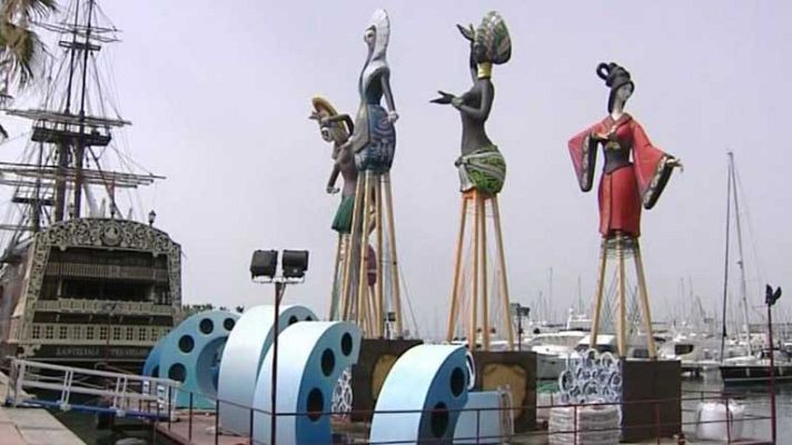 Telediario 1 - Plantan las Hogueras de San Juan