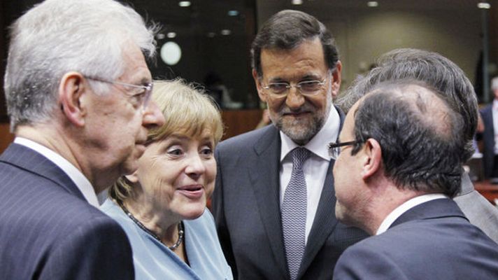 Monti reúne a Merkel, Hollande y Rajoy para consensuar mecanismos de ayuda a España e Italia