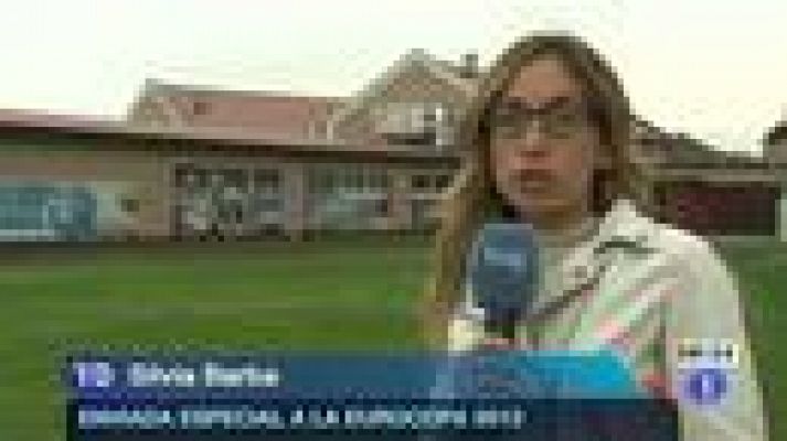 Telediario 1 - La selección española deja Polonia rumbo a Ucrania