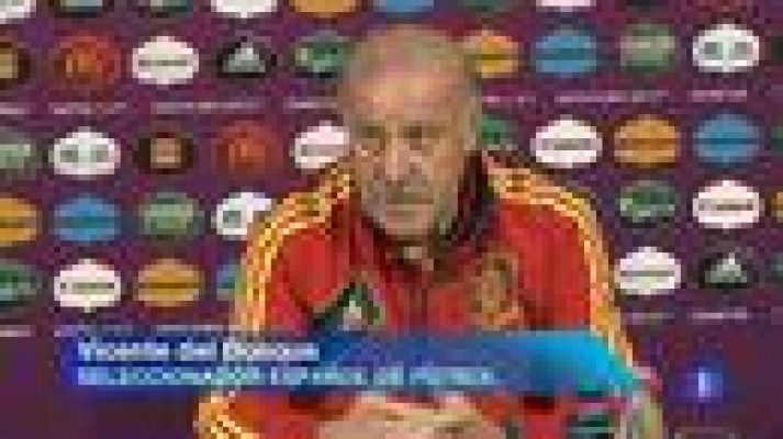 Telediario 1 - Del Bosque admite que tiene "dudas"