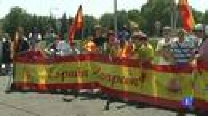 Telediario 1 - Precios por las nubes en Ucrania para ver a España