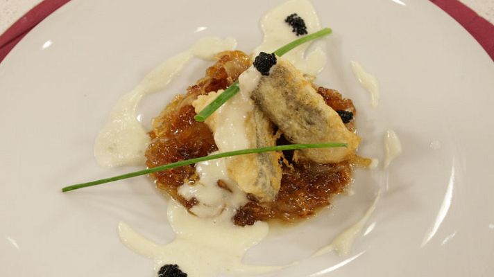 RTVE Cocina - Bacalao rebozado con crema de pepin