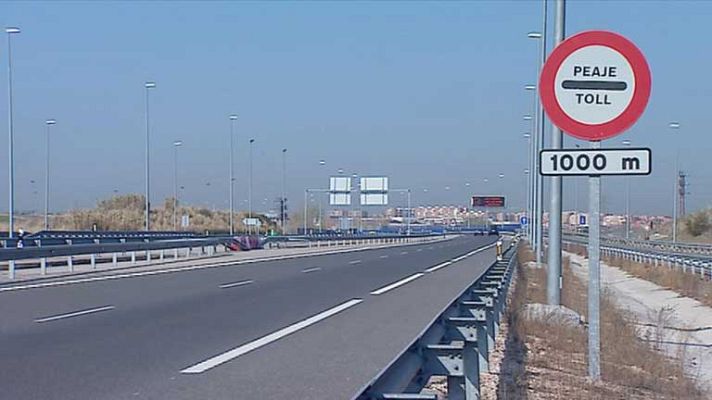 Telediario 1 - Riesgo de quiebra en autopistas