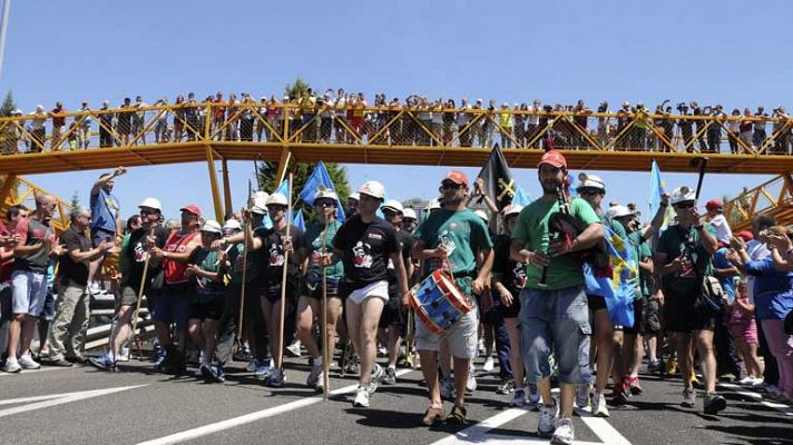 Mineros marchan hacia Madrid