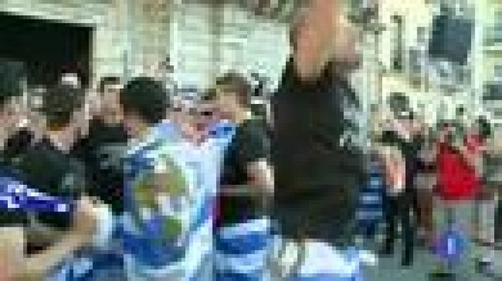 Telediario 1 - Fiesta por el ascenso a Segunda en Ponferrada y Lugo