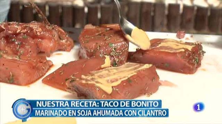 +Gente - Taco de bonito marinado con soja