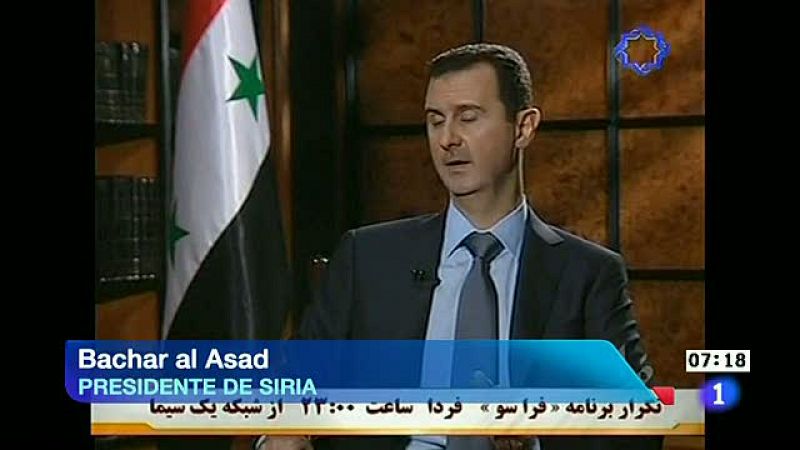 Asad descarta una solución externa al conflicto de Siria
