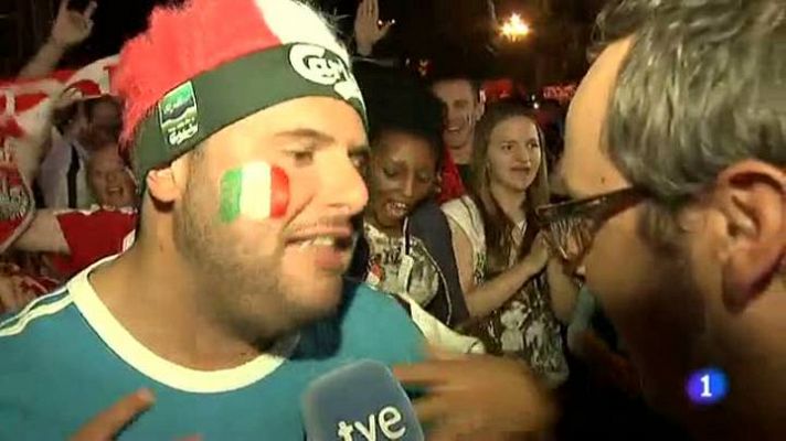 Telediario 1 - Los 'tifosi' quieren la revancha de la Eurocopa de 2008