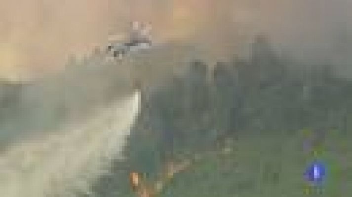 Telediario 1 - Sin control del fuego en Valencia