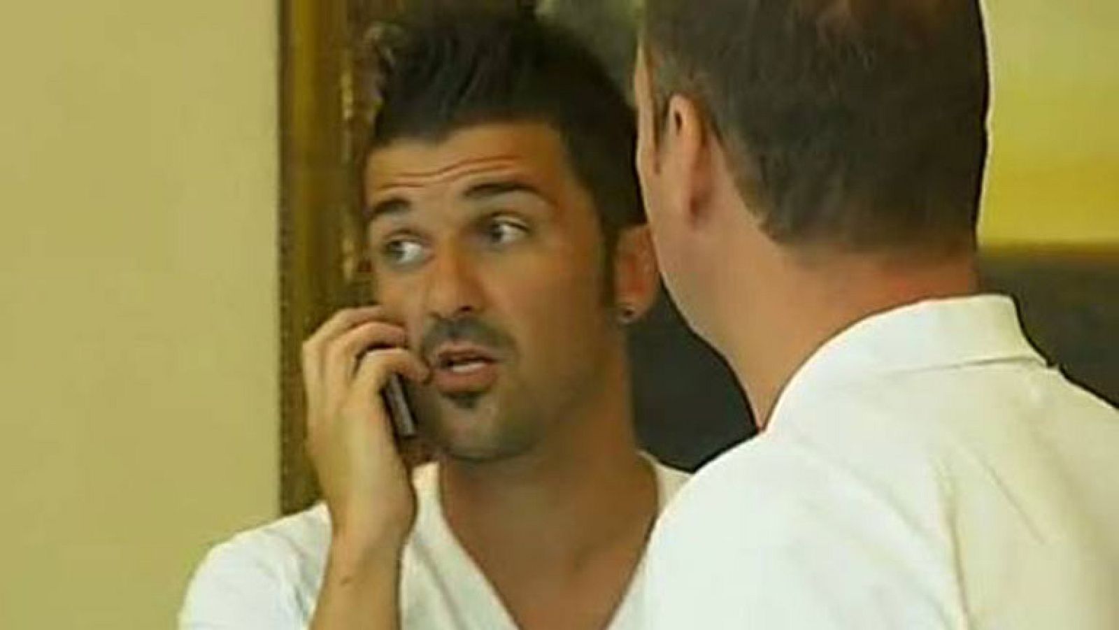 Villa y Puyol apoyan a España en Kiev