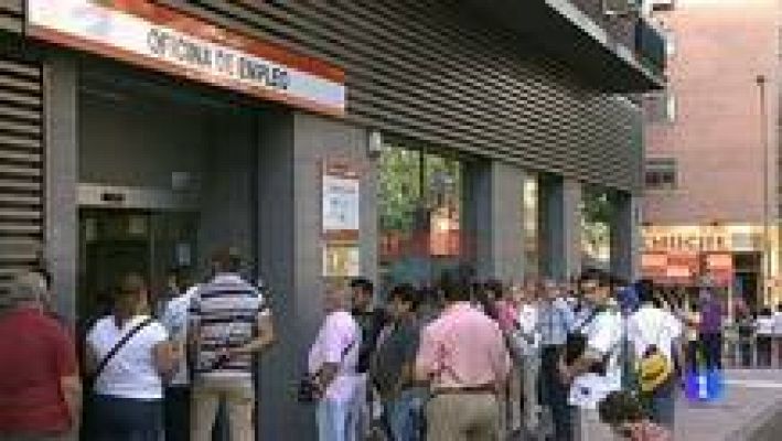 Telediario 1 - El paro sigue creciendo en Europa