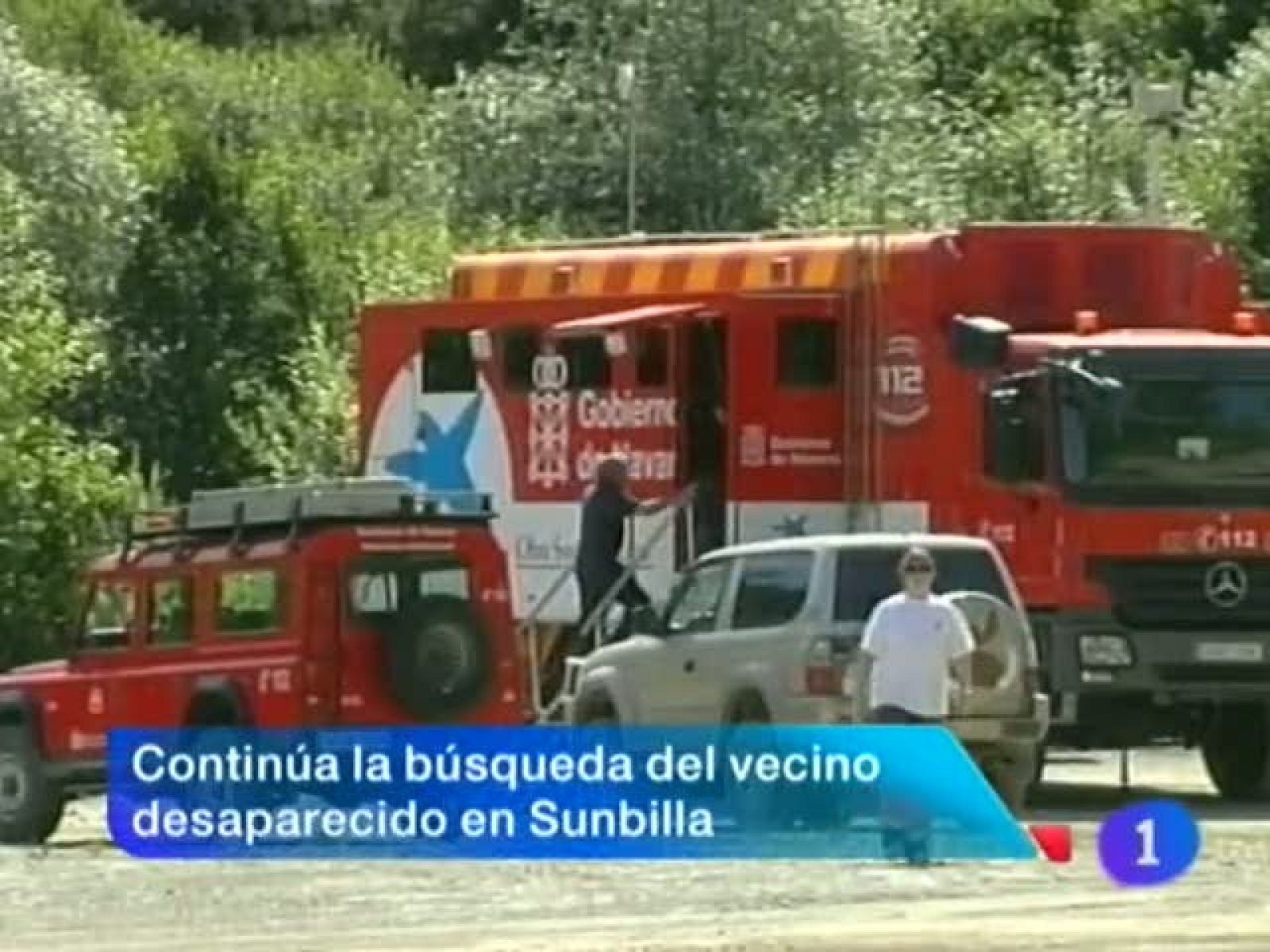   Treinta y ocho detenidos en la "operación portable" que la guardia civll ha llevado a cabo en siete comunidades, una de esllas, Navarra.  Operativo de búsqueda de un vecino de Sumbilla de 79 años desaparecido desde hace tres días. TVE estará un año más con los sanfermines. 