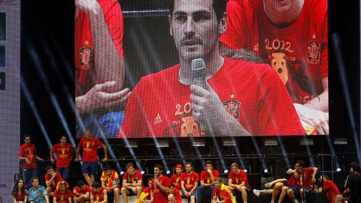 Telediario 1 - La selección española, un ejemplo para todos, según la CE