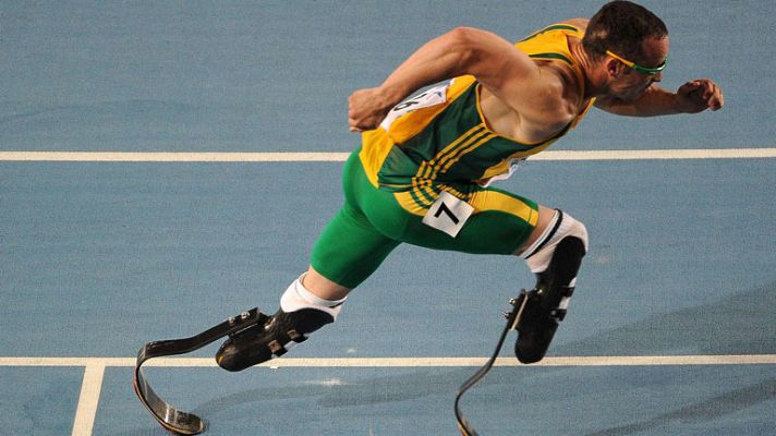 Telediario 1 - Pistorius, primer atleta olímpico con prótesis