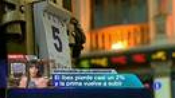 Telediario 1 - Los mercados reaccionan a la baja de tipos del BCE