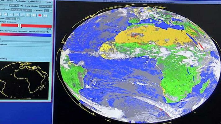 Telediario 1 - Satélite Meteosat de 2º generación