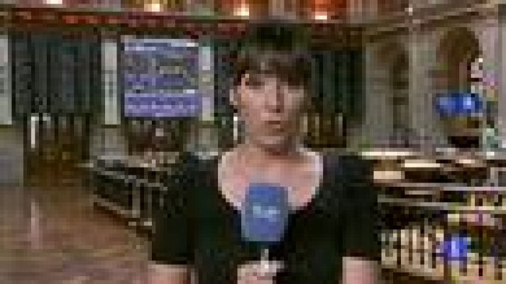 Telediario 1 - Subida de la prima de riesgo