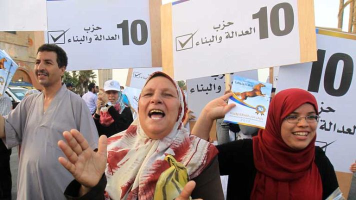 Telediario 1 - Elecciones democráticas en Libia