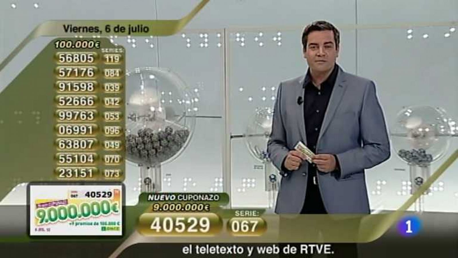 Sorteos ONCE: Sorteo ONCE - 06/07/12 | RTVE Play