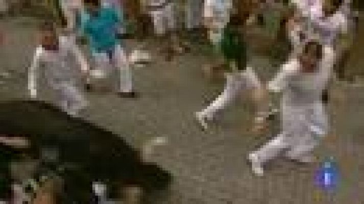 San Fermín - Herido del primer encierro