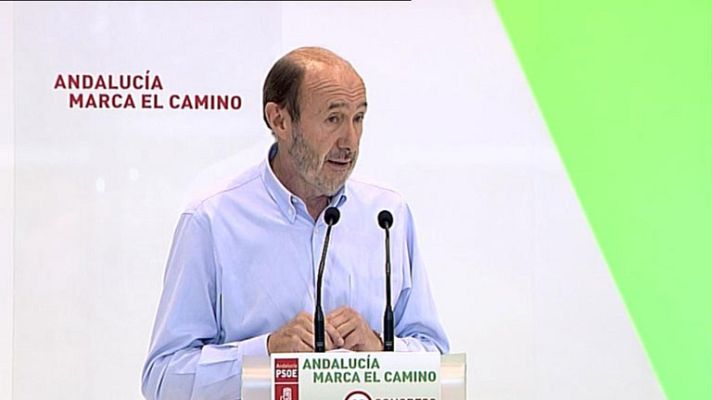Telediario 1 - Rubalcaba apoya a Griñán