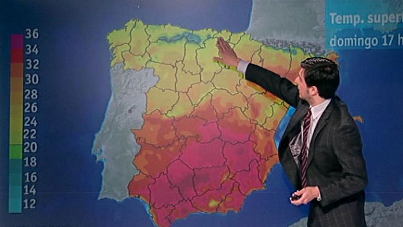 Suben ligeramente las temperaturas en el área mediterránea