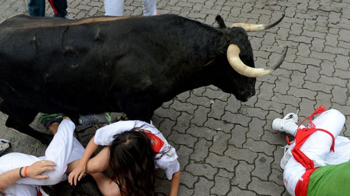San Fermín - Parte de médico del tercer día de encierros, con tres heridos por asta de toro