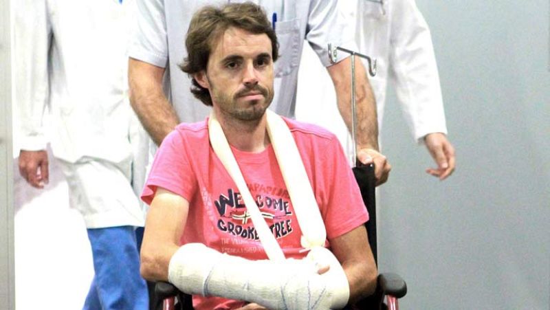 El corredor del Euskaltel Euskadi, Samuel Sánchez, hará todo lo posible para llegar a tiempo a los JJOO de Londres después de la caída que sufrió en el Tour de Francia y que le ha provocado una fractura sin desplazamiento en la clavícula izquierda y 