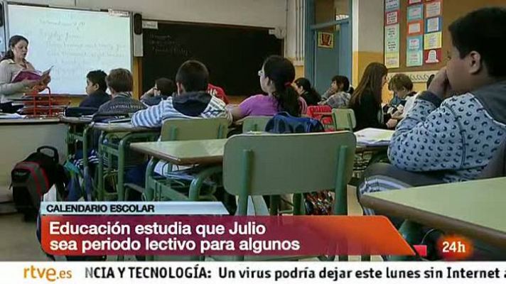 Informativo 24h - Educación se plantea que julio sea lectivo para los alumnos con problemas de rendimiento