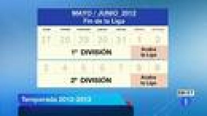 Telediario 1 - El calendario de la Liga se sortea hoy