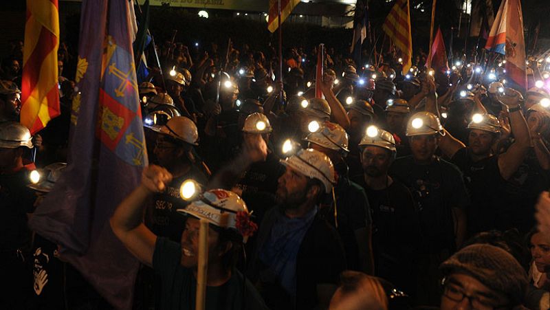 La marcha de los mineros llegará esta noche al centro de Madrid