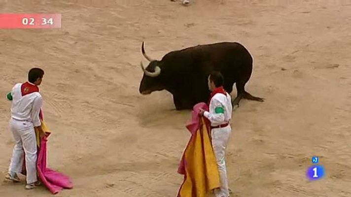San Fermín - 'Infundio' llega justo de fuerzas y pierde el apoyo
