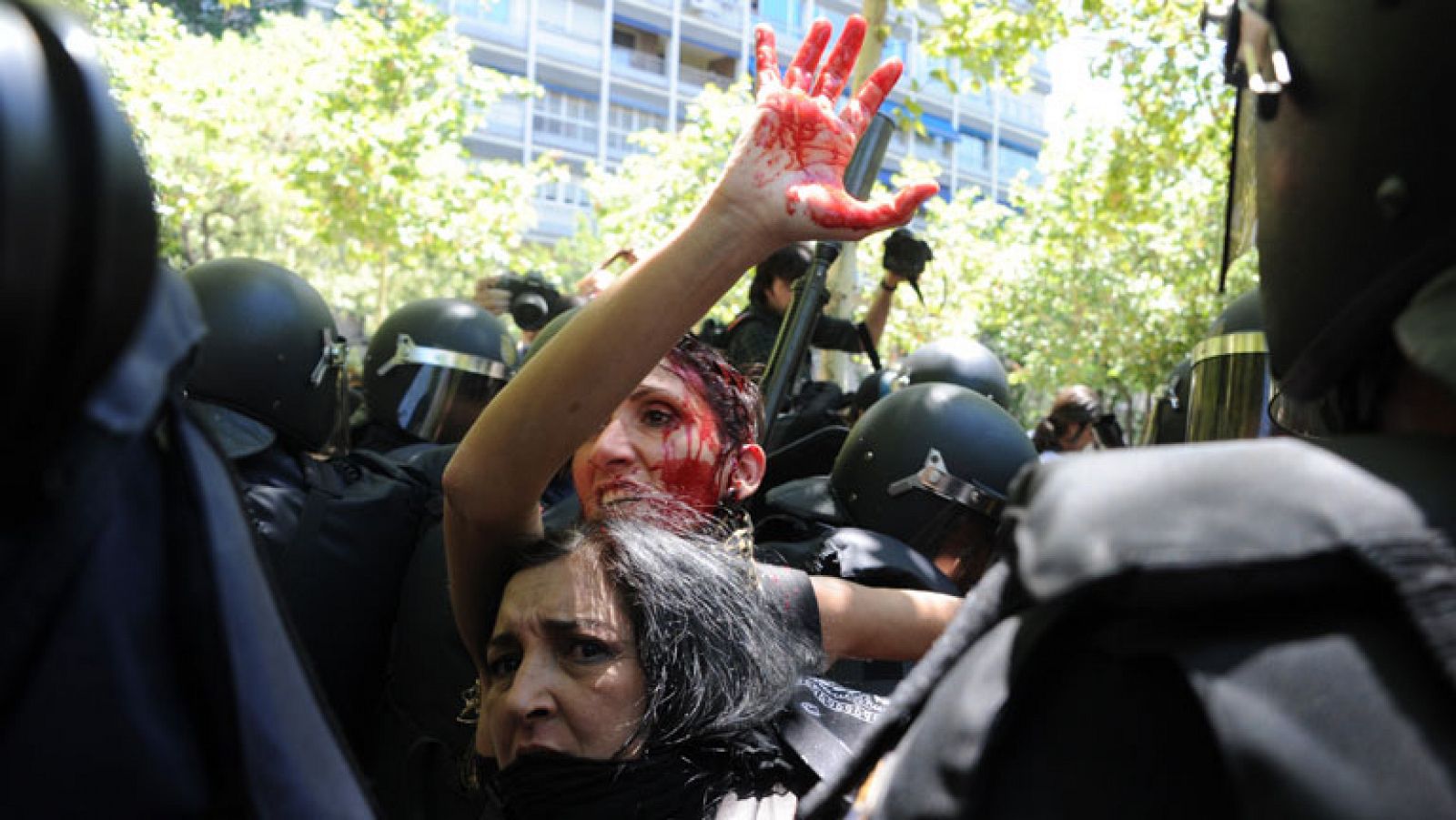 Telediario 1: Incidentes en la marcha negra | RTVE Play