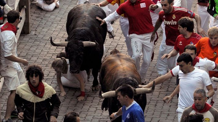 San Fermín - Los mejores momentos del sexto encierro de los Sanfermines 2012