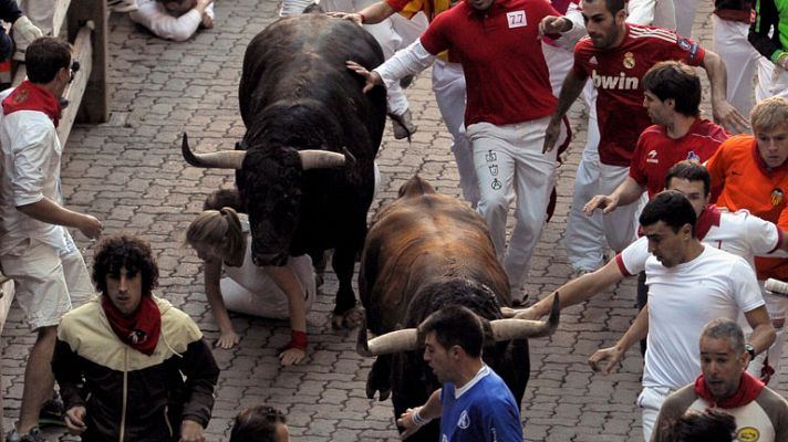 Los mejores momentos del sexto encierro de los Sanfermines 2012