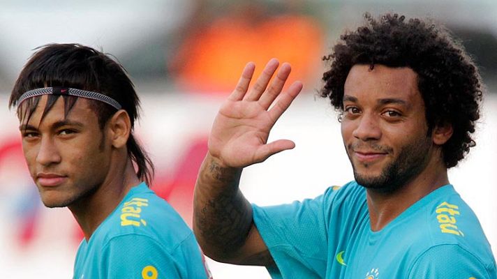Telediario 1 - Neymar y Marcelo calientan motores con la selección olímpica brasileña