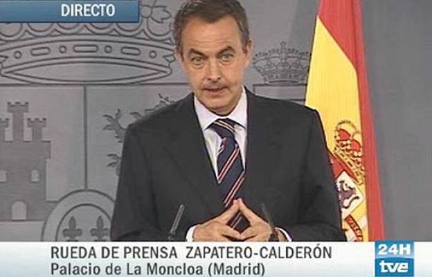  - Zapatero pide el fin de la huelga y anuncia "tolerancia cero" contra los piquetes