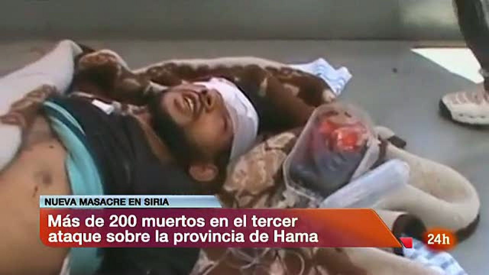 Informativo 24h: Más de 150 muertos en una nueva matanza en la provincia siria de Hama | RTVE Play