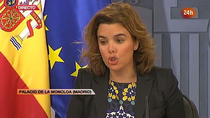 Informativo 24h - Soraya Saénz de Santamaría pide "sacrificios importantes" en un momento "dramático"