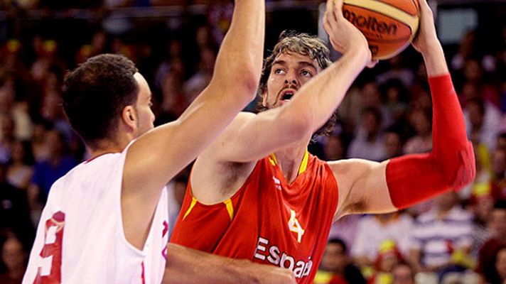 Baloncesto en RTVE - España apabulla a Túnez y suma su tercera victoria