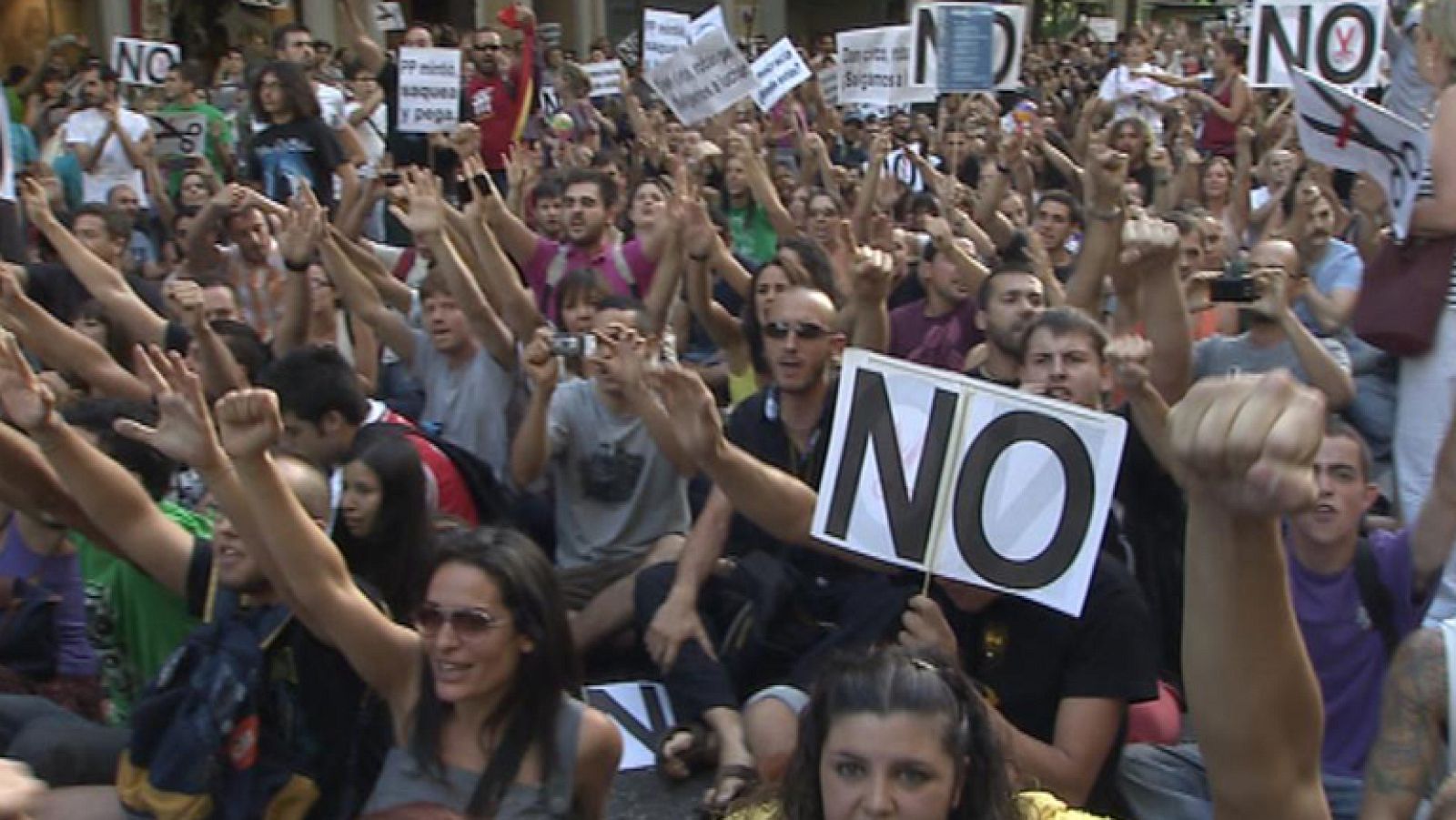Nueve detenidos en las protestas contra las medidas