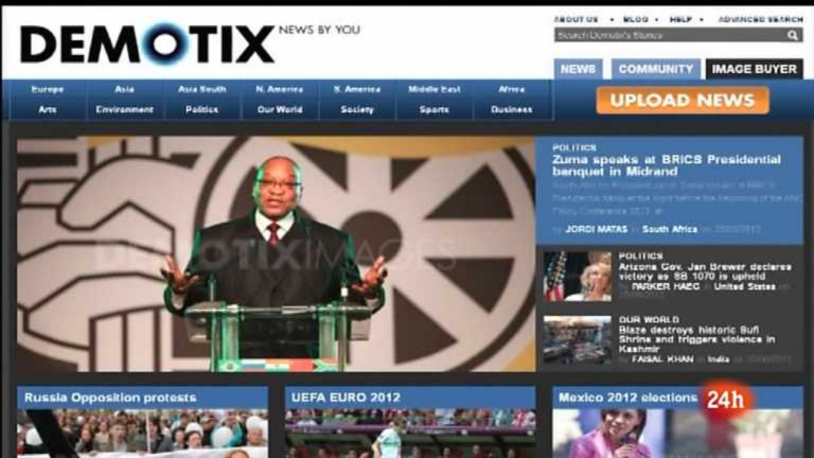 Cámara abierta 2.0 - La agencia Demotix, el blog Ahorrar en crisis y Macaco en 1minuto.com - 14/07/12 - Ver ahora