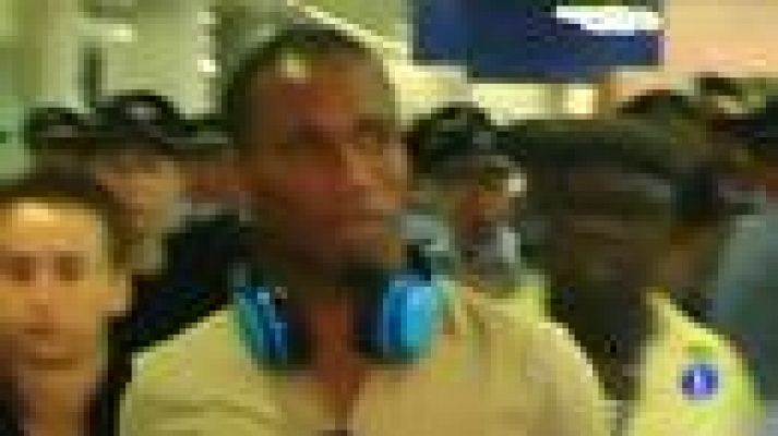 Telediario 1 - Drogba, recibido como un héroe en China