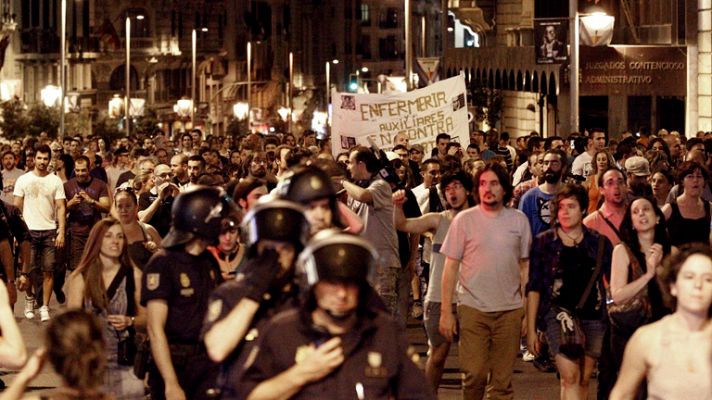 Protestas por el recortes 