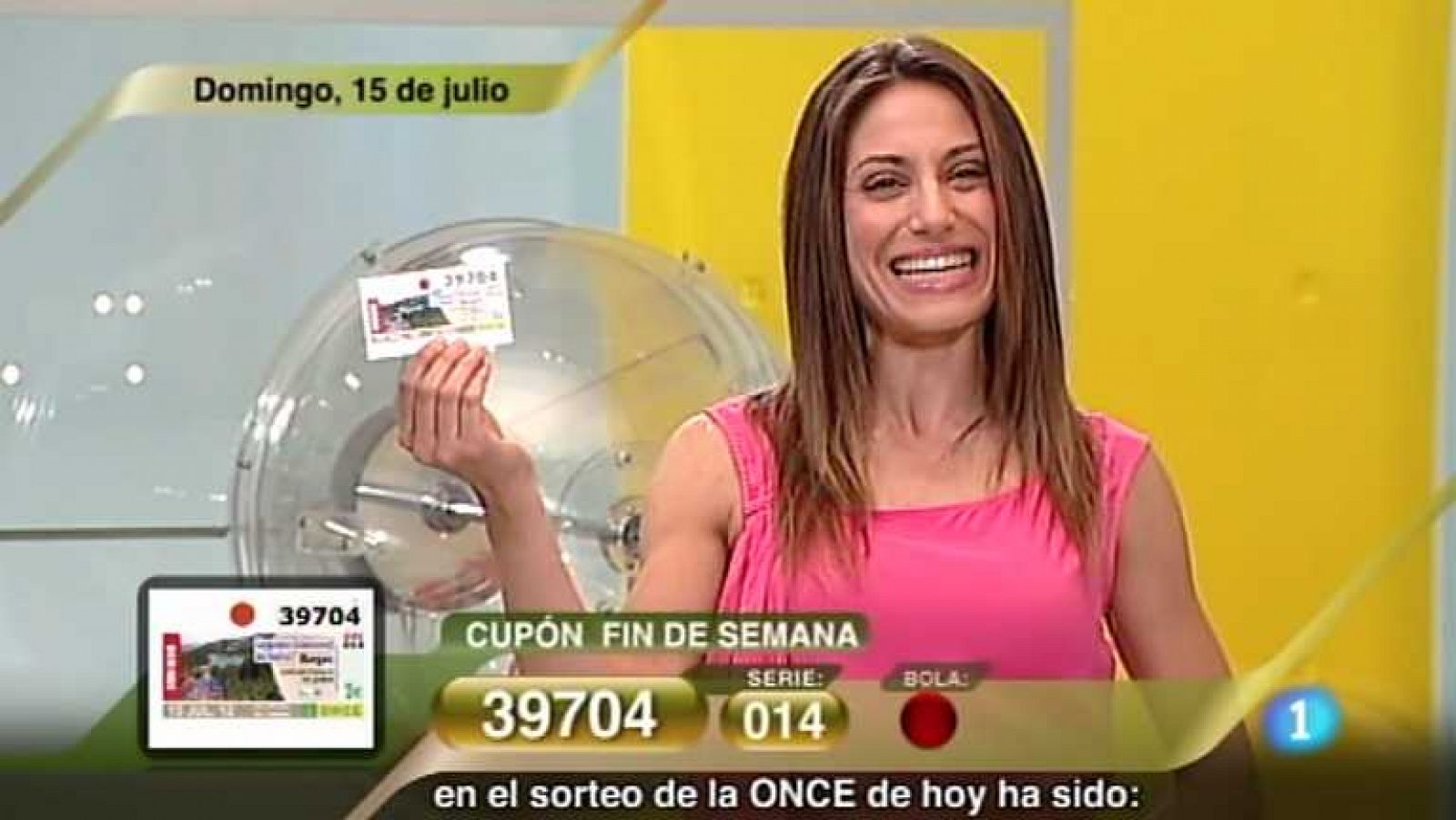 Sorteos ONCE: Sorteo ONCE - 15/07/12 | RTVE Play