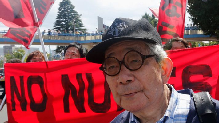 Informativo 24h - El Premio Nobel Kenzaburo Oe encabeza una gran marcha contra las nucleares en Japón